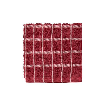 Ritz CafÃ© Solid Dish Cloth Brick Ground/Putty Check 9861127